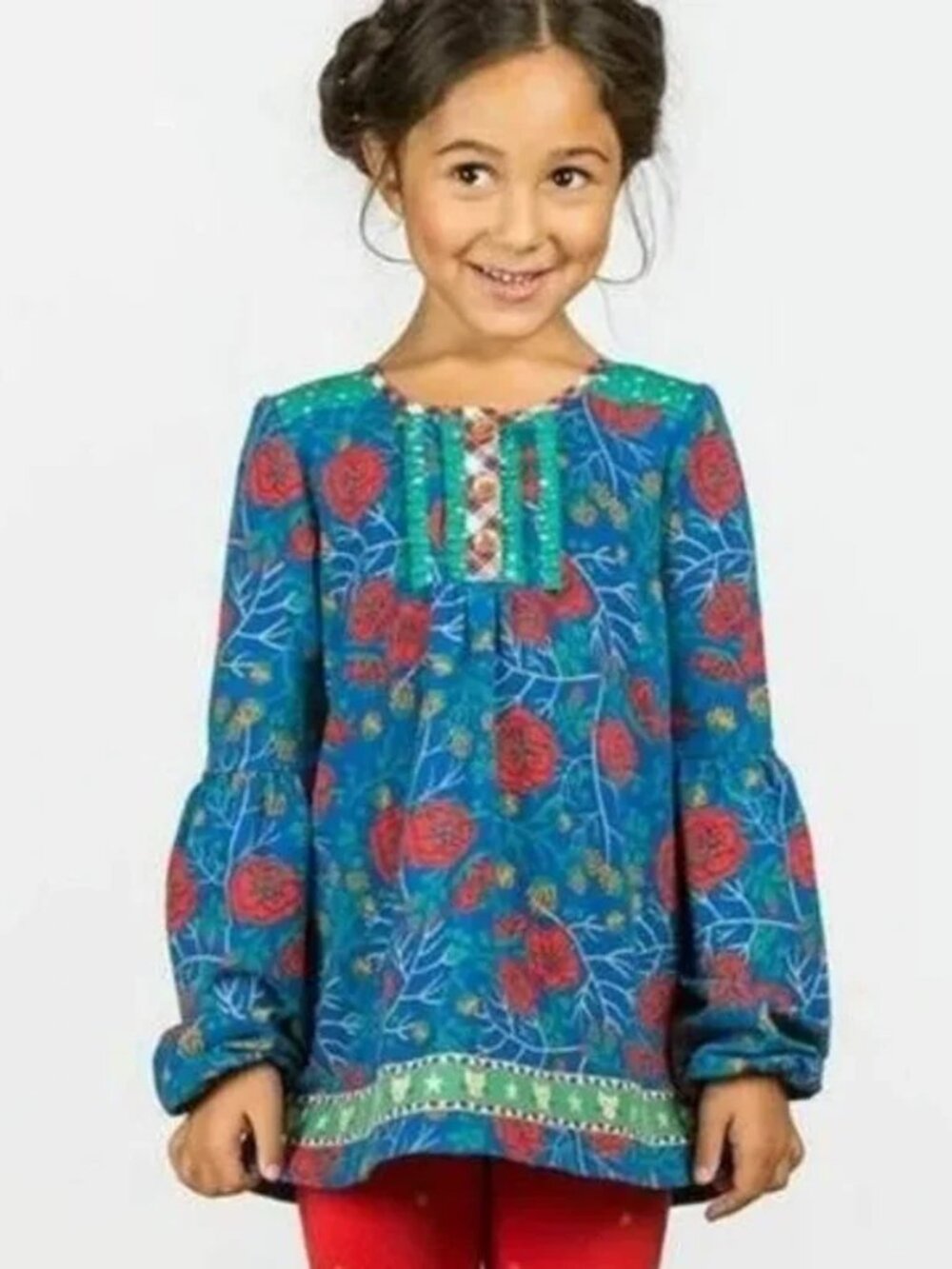 Matilda Jane Girls I Believe Tunic Top Size 4